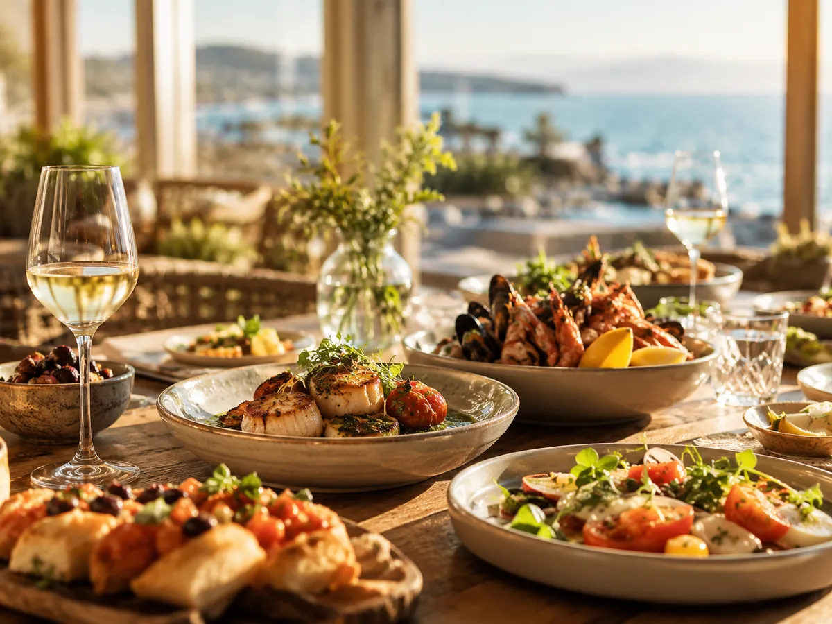 Dania restauracji nadmorskiej